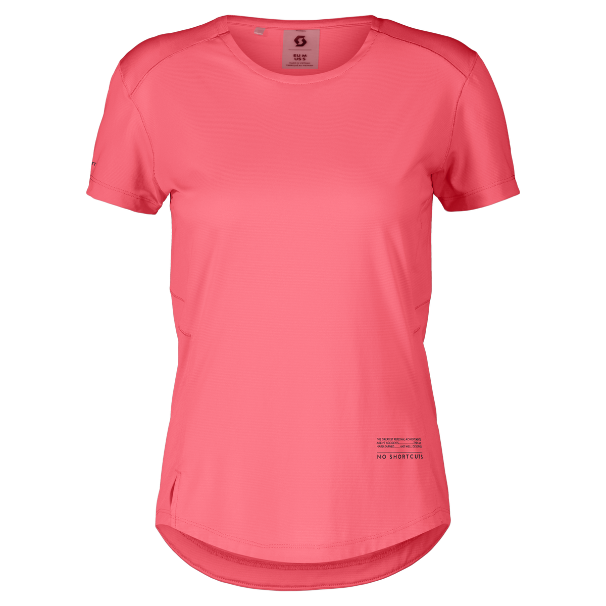 SCOTT Endurance Tech Kurzarmshirt Damen – Digital Pink – Vorderansicht