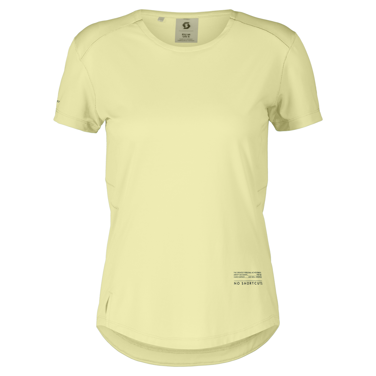 SCOTT Endurance Tech Kurzarmshirt Damen – Pastel Yellow – Vorderansicht