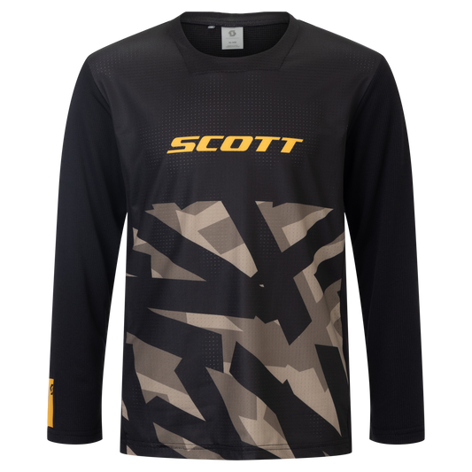 SCOTT Tee Vertic Delta LS für Kinder – Black – PRIMARY_PACKSHOT