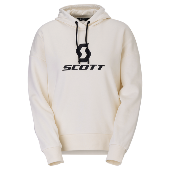 SCOTT Icon Long Sleeve Hoodie Damen – Cotton White