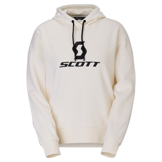 SCOTT Icon Long Sleeve Hoodie Damen – Cotton White