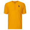SCOTT Tee Vertic Zip Short Sleeve Herren – Gleam Orange – Vorderansicht