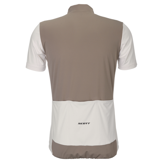 SCOTT Jersey Endurance LT Short Sleeve Herren – Cotton White - Toast Beige – Rückansicht
