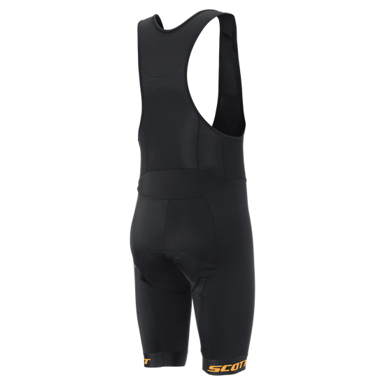 SCOTT Bib Shorts Endurance ++ Herren – Black - Gleam Orange – Rückansicht