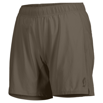 SCOTT Endurance LT Laufshorts Damen – Wood Grey Vorderansicht