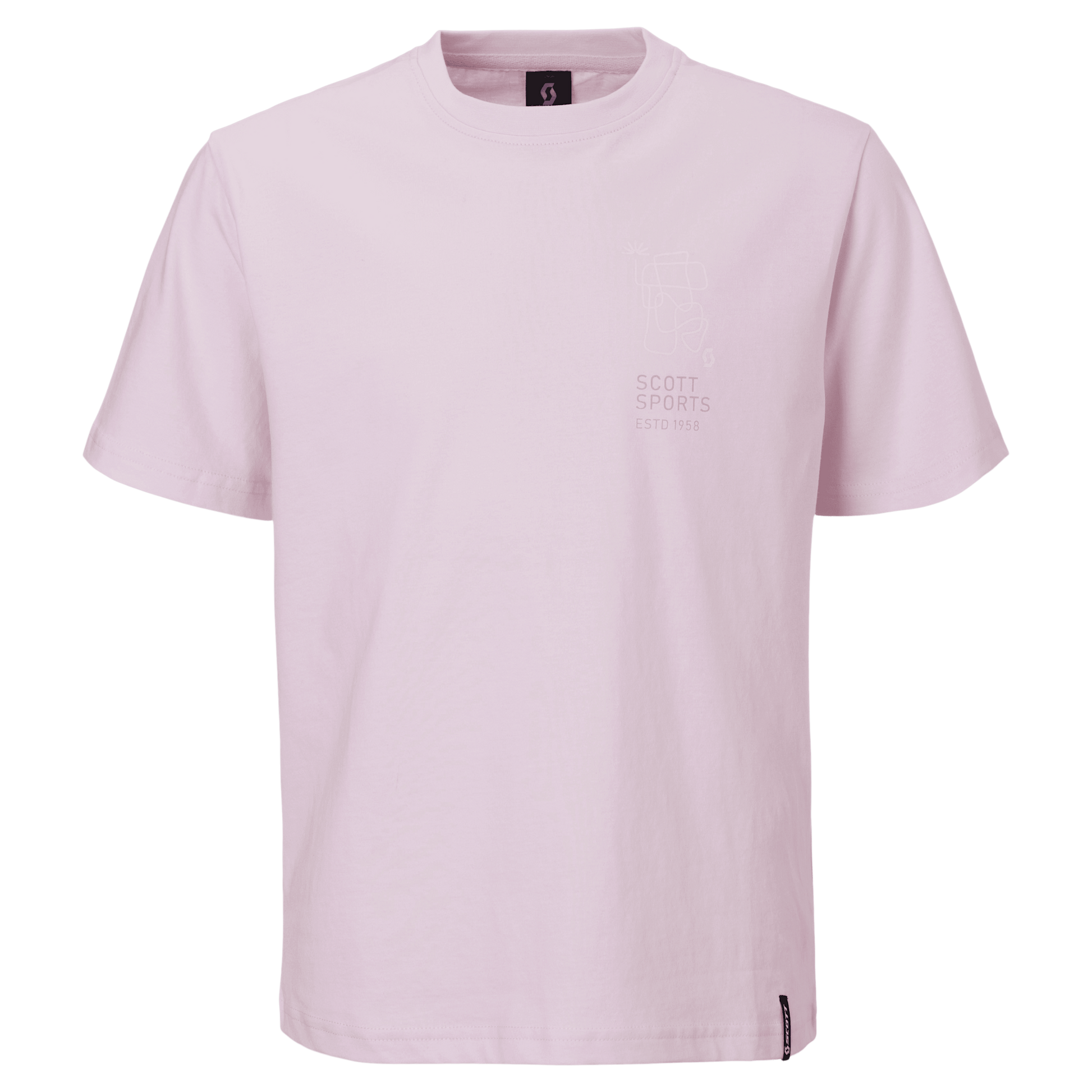 SCOTT Graphic Short Sleeve für Kinder – Bliss Pink – Vorderansicht
