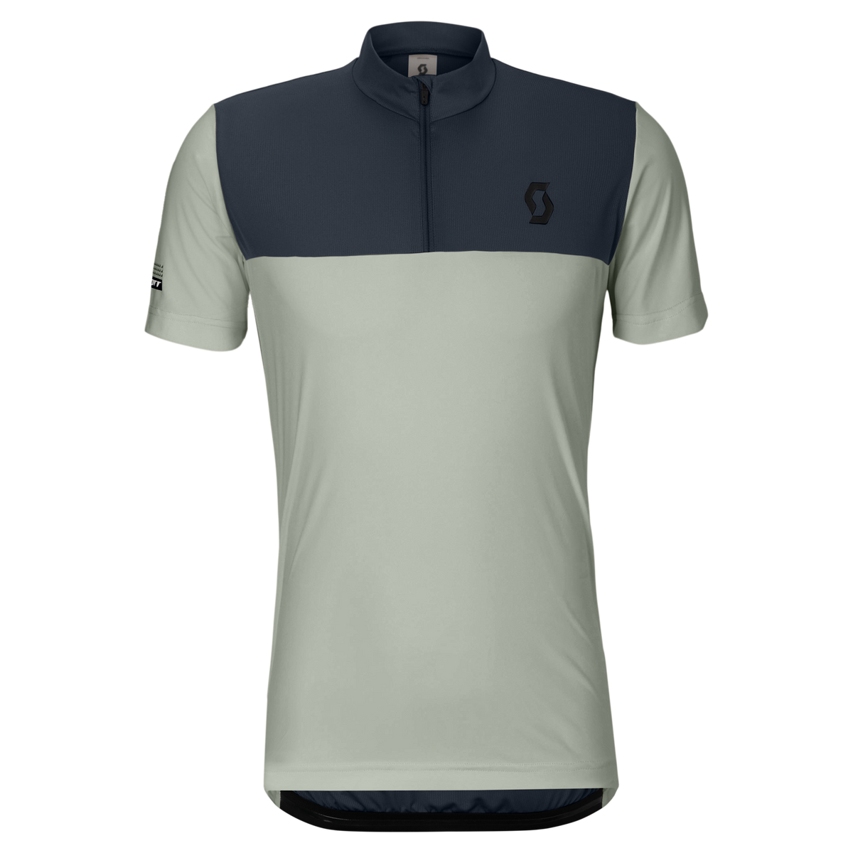 SCOTT Jersey Endurance LT Short Sleeve Herren – Spray Grey - Dark Blue – Vorderansicht
