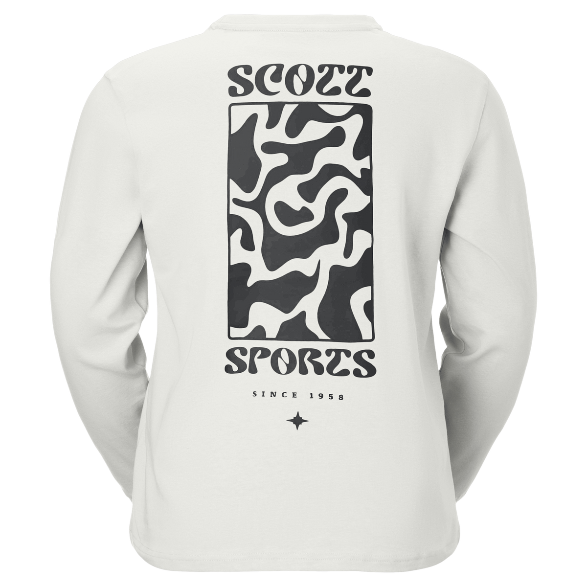 SCOTT Graphic Langarmshirt – White Rückansicht