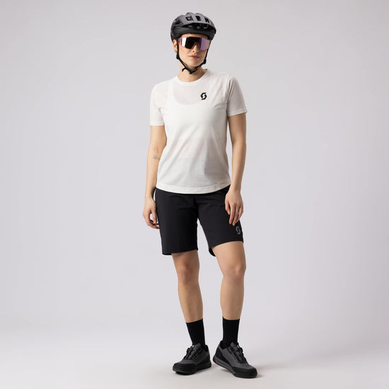 SCOTT Vertic DRI Kurzarmshirt für Damen – Cotton White – Lifestyle 1