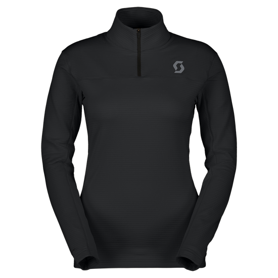SCOTT Defined Light Midlayer-Pullover Damen – Black – Vorderansicht