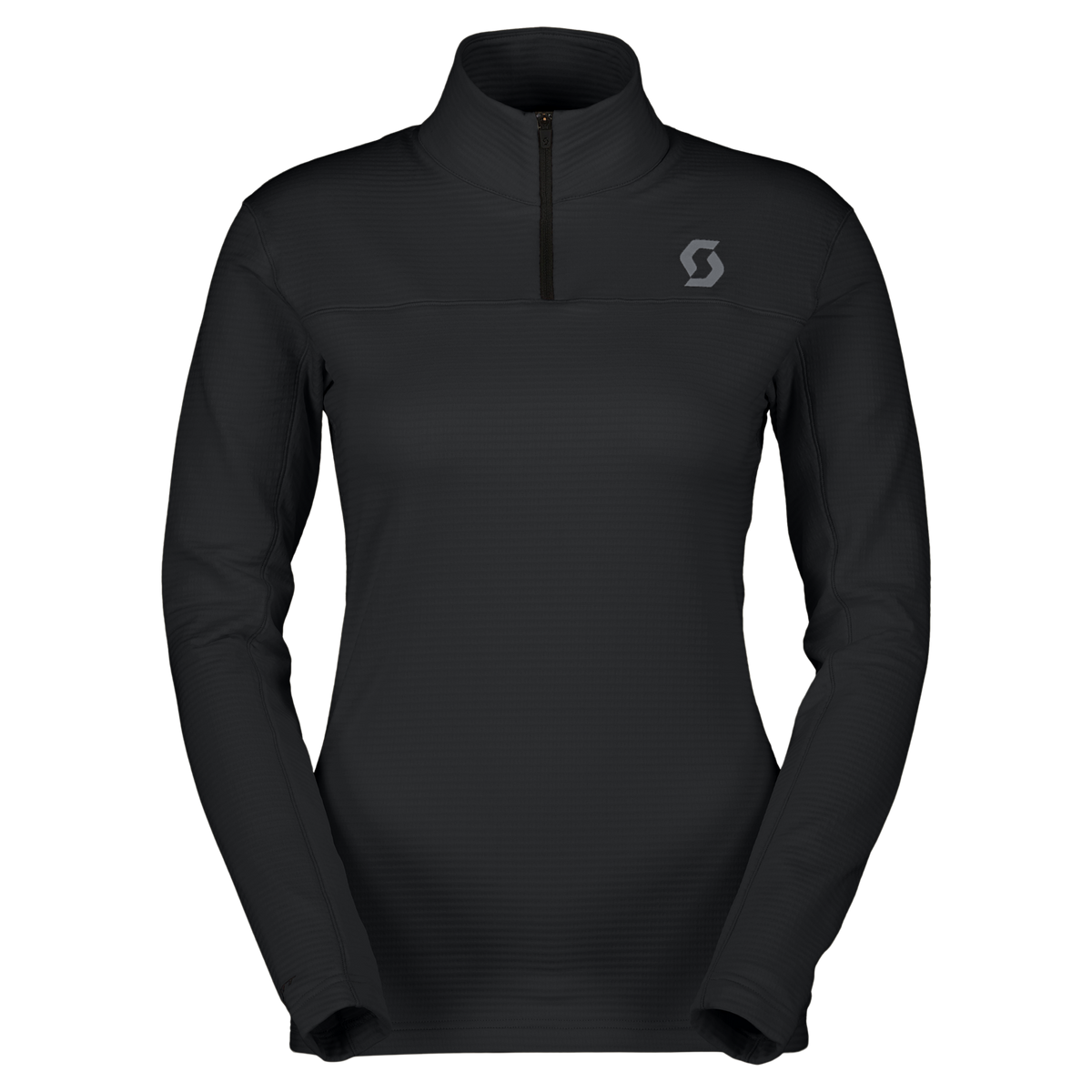 SCOTT Defined Light Midlayer-Pullover Damen – Black – Vorderansicht