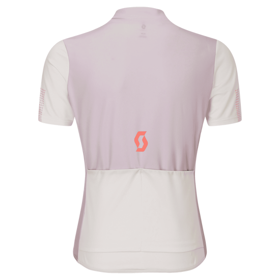 SCOTT Jersey Short Sleeve Kinder – Cotton White - Bliss Pink – Rückansicht