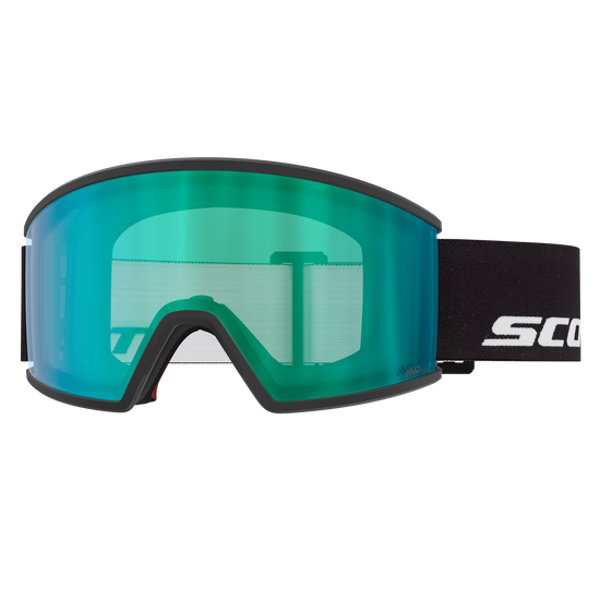 SCOTT Ambit Skibrille - Black - AMP Aurora Green Chrome S1 - Ansicht 1