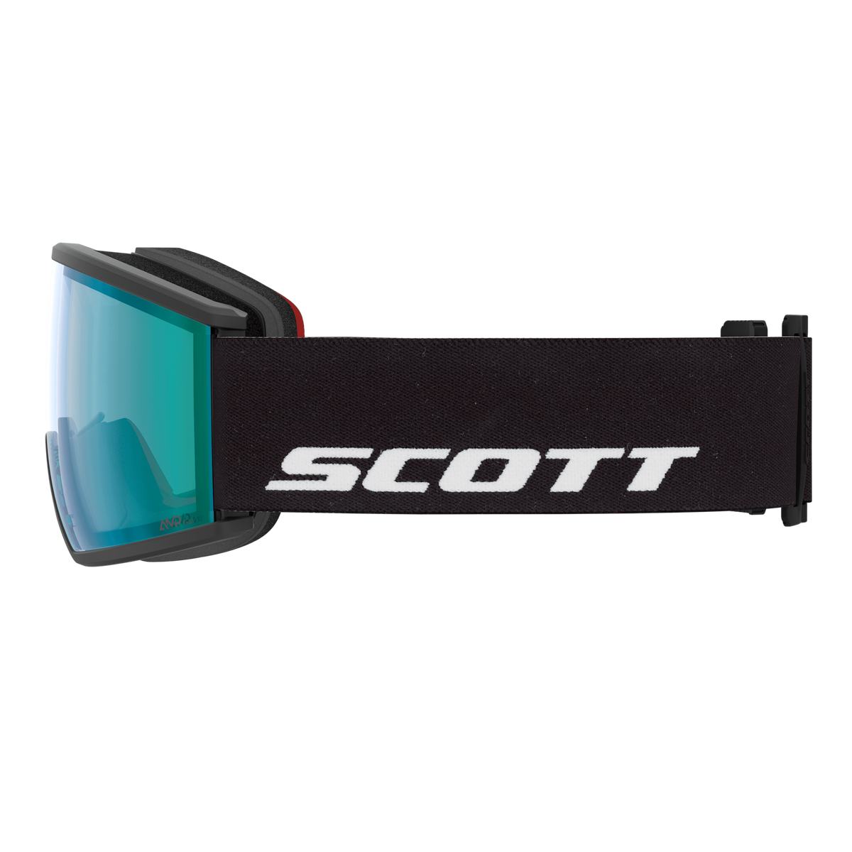 SCOTT Ambit Skibrille - Black - AMP Aurora Green Chrome S1 - Ansicht 4
