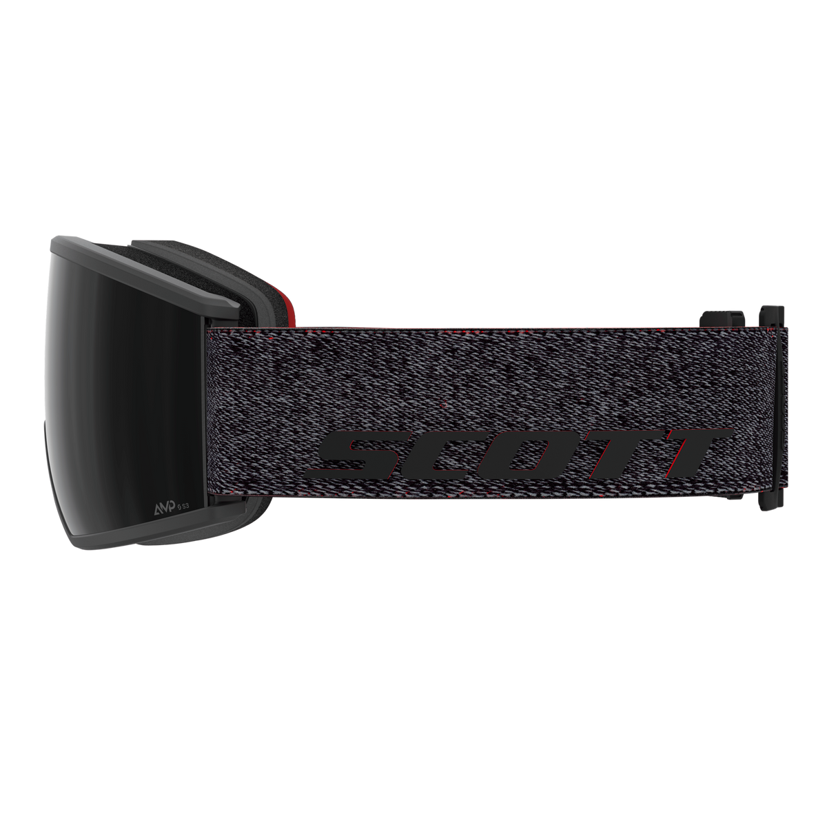 SCOTT Ambit Skibrille - Black - Red - AMP Black Chrome S3 - Ansicht 4