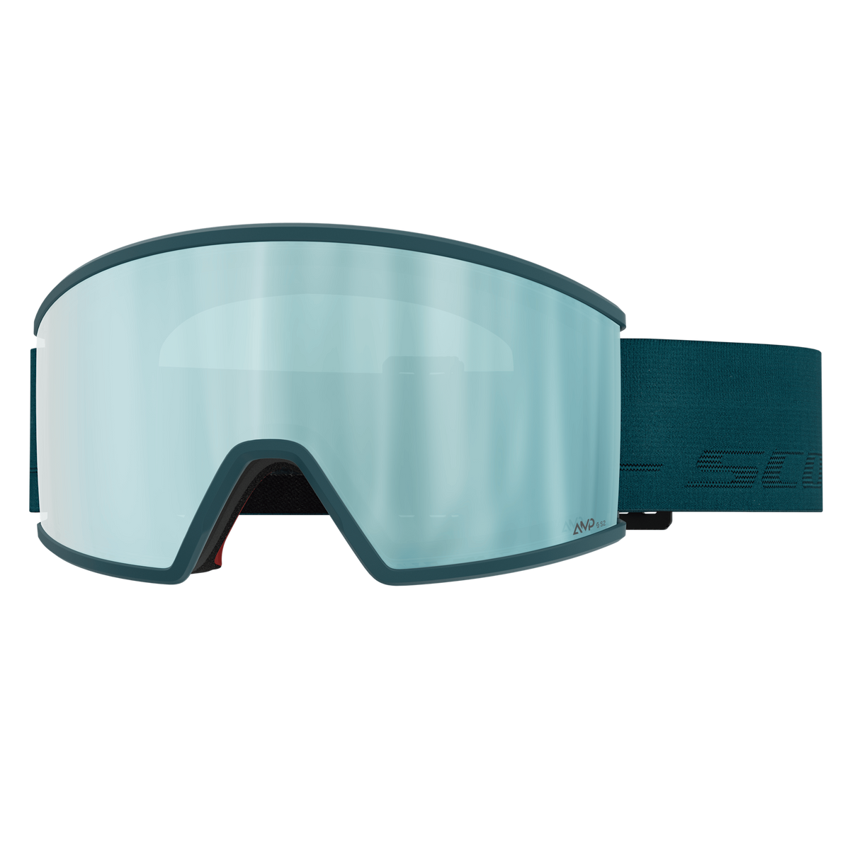SCOTT Ambit Skibrille - Petrol Green - AMP Ice Chrome S2 - Ansicht 1