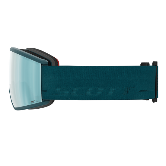 SCOTT Ambit Skibrille - Petrol Green - AMP Ice Chrome S2 - Ansicht 4