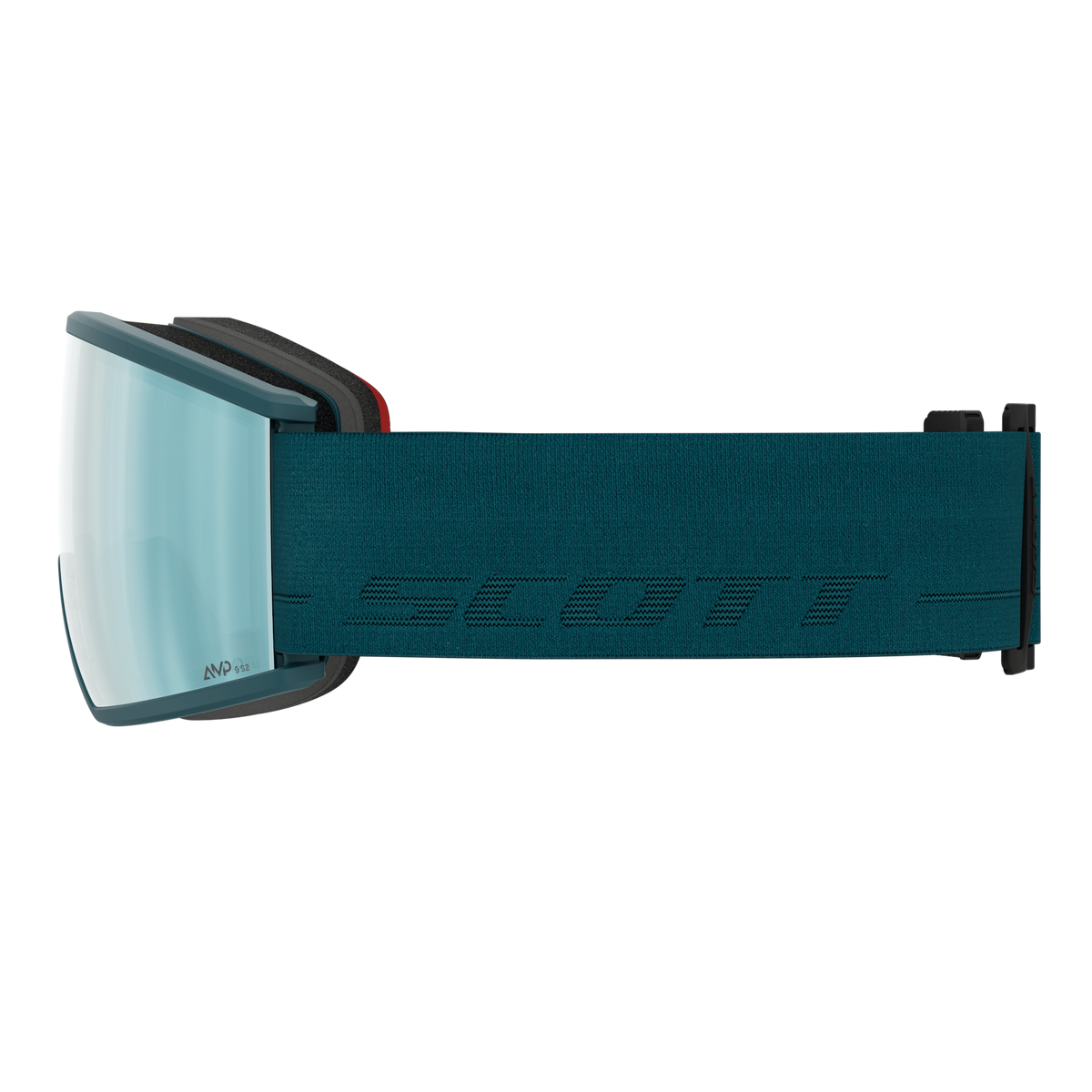 SCOTT Ambit Skibrille - Petrol Green - AMP Ice Chrome S2 - Ansicht 4