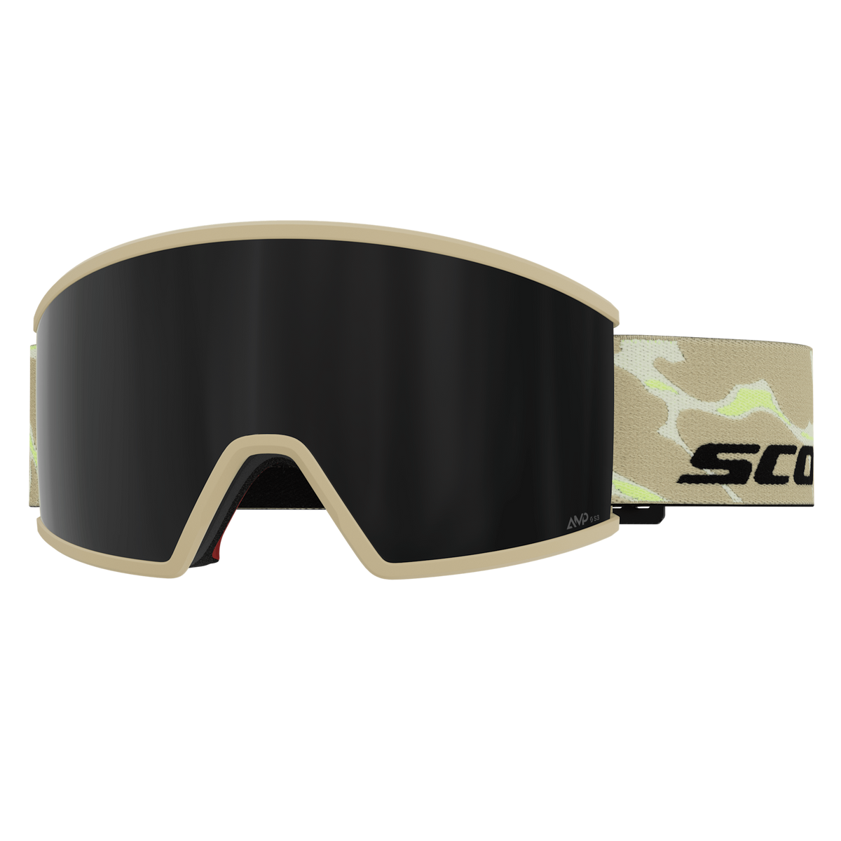 SCOTT Ambit Skibrille - Mojave Beige - AMP Black Chrome S3 - Ansicht 1