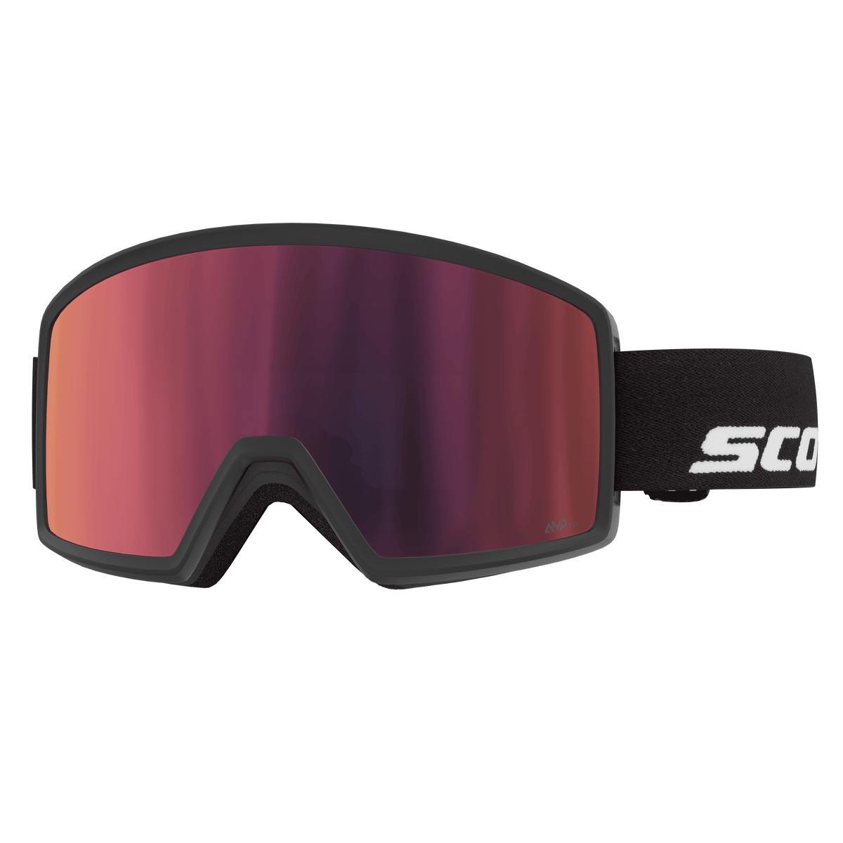 SCOTT Neo Compact Skibrille – Black - AMP Aurora Green Chrome S1 – Ansicht 1