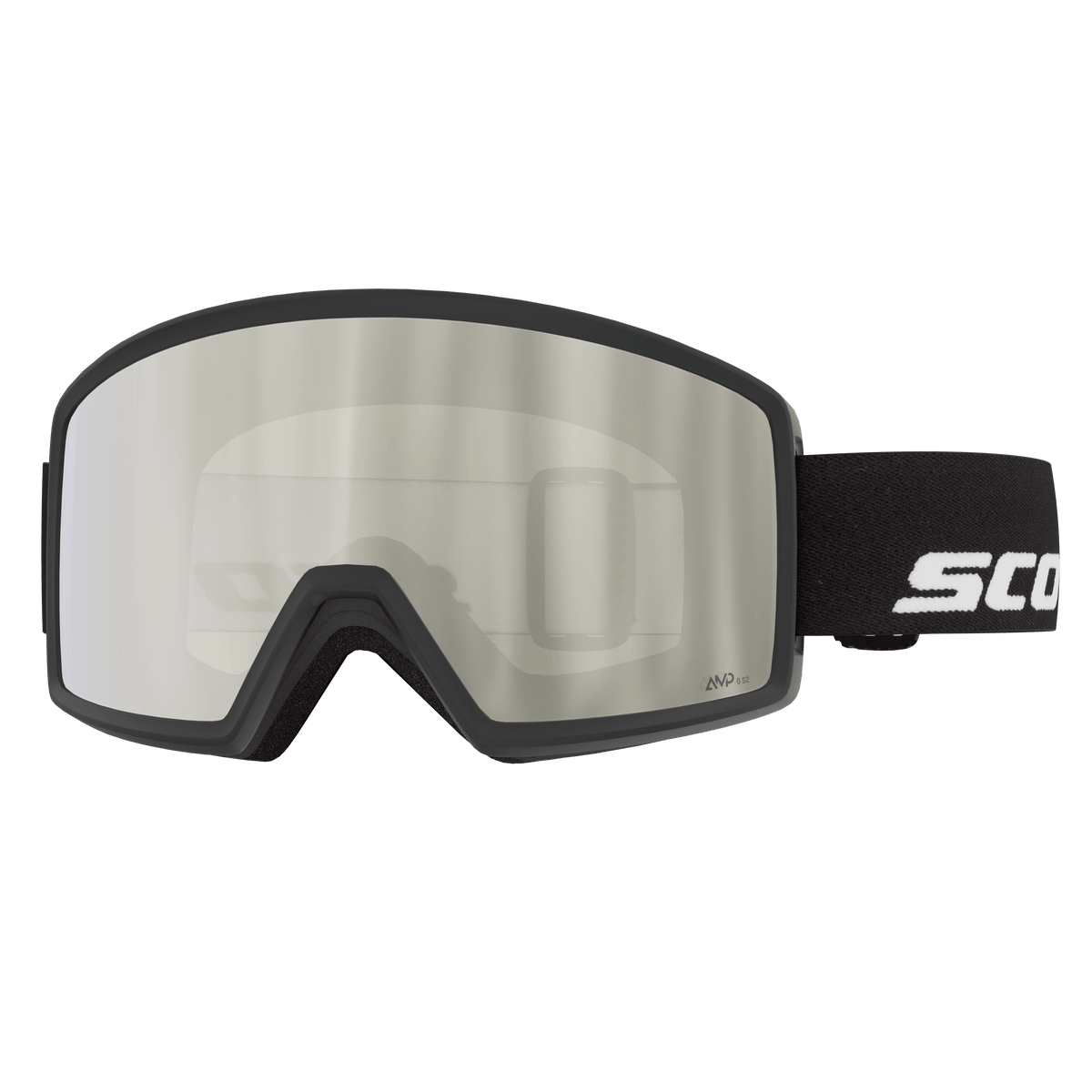 SCOTT Neo Compact Skibrille – Black - AMP Red Chrome S3 – Ansicht 1