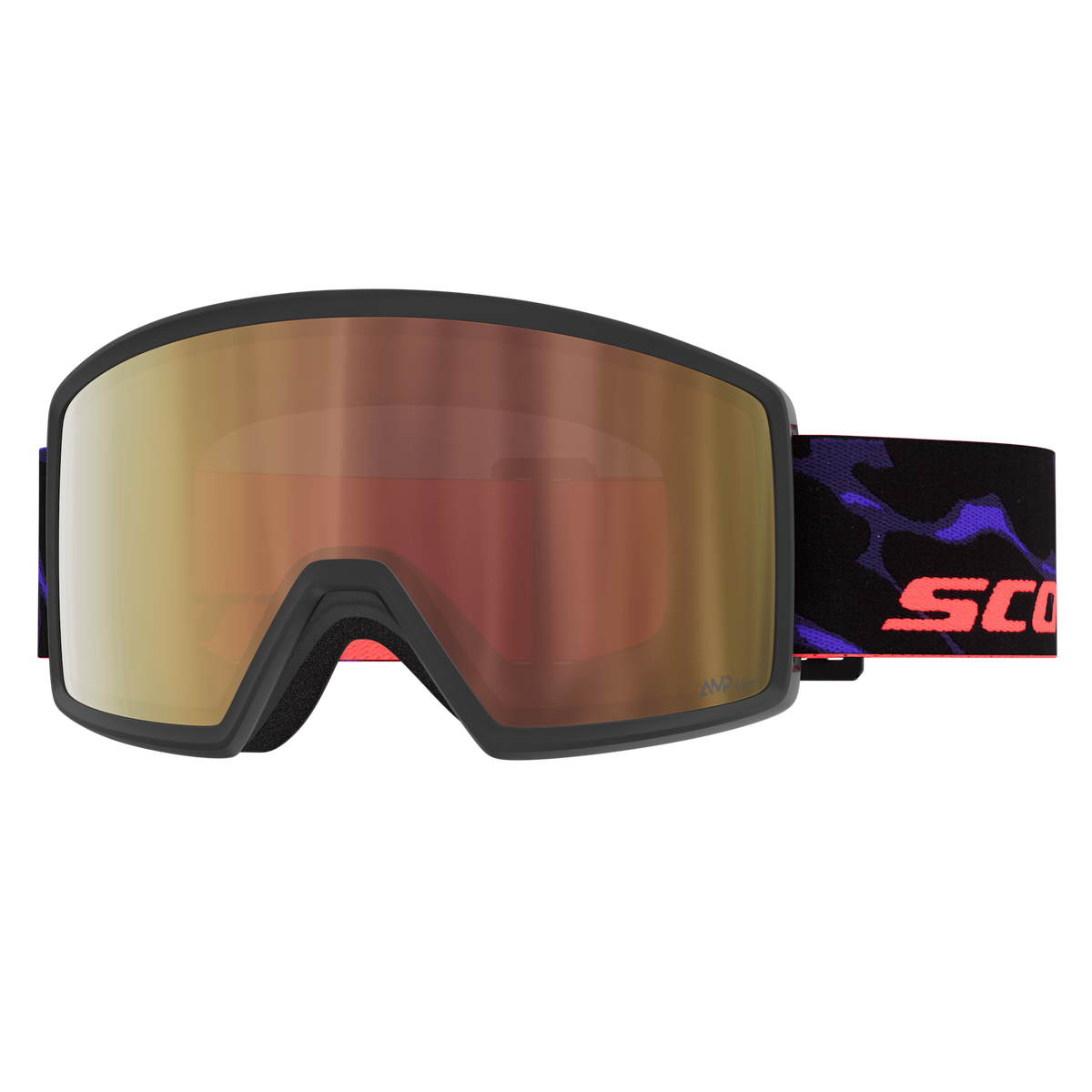SCOTT Neo Light Sensitive Skibrille Black - Purple – Vorderansicht