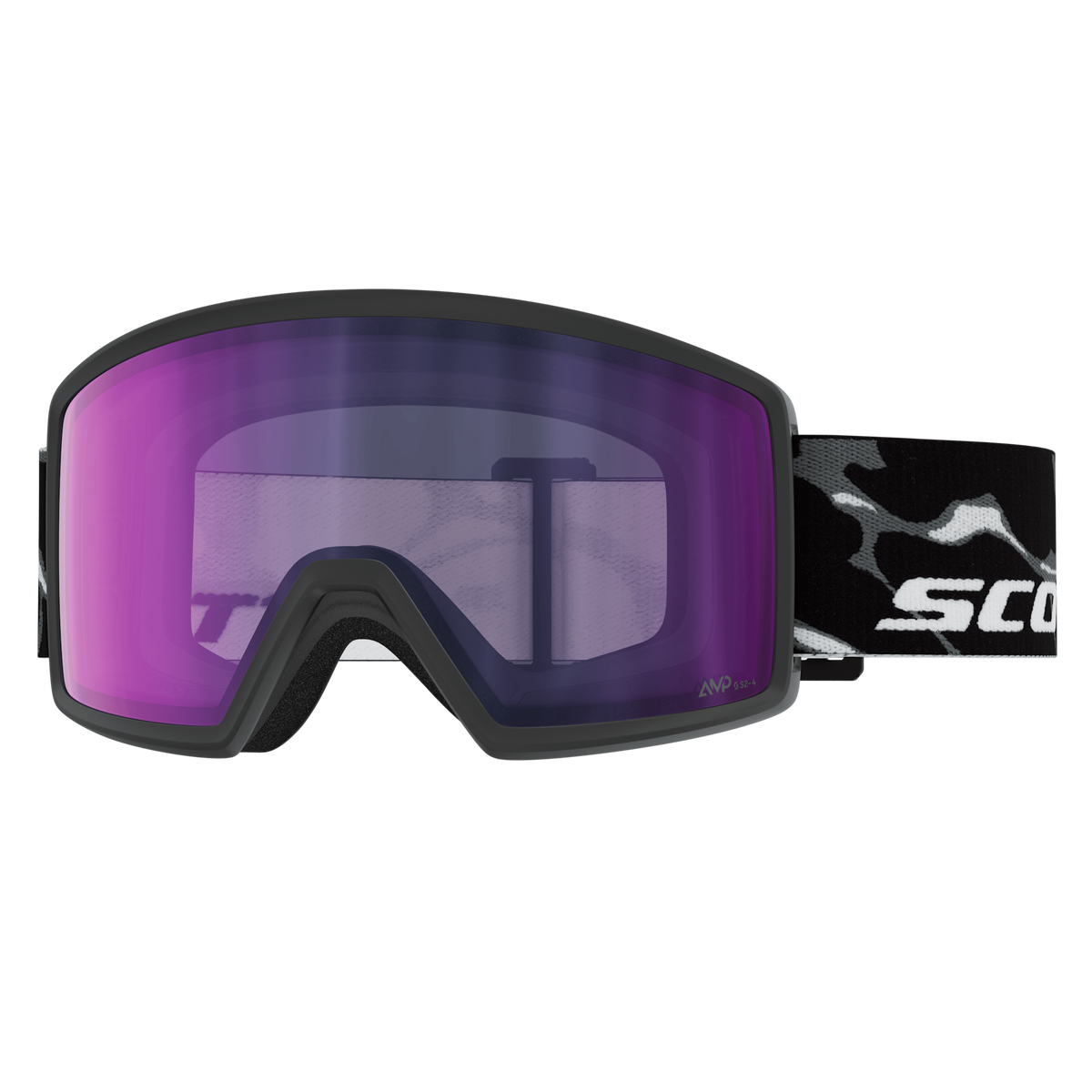 SCOTT Neo Light Sensitive Skibrille Granite Black - White – Vorderansicht