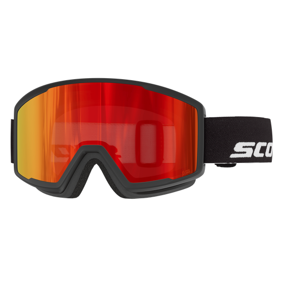 SCOTT Trace Pro Compact Skibrille – Black - Red Chrome S3 – Ansicht 1