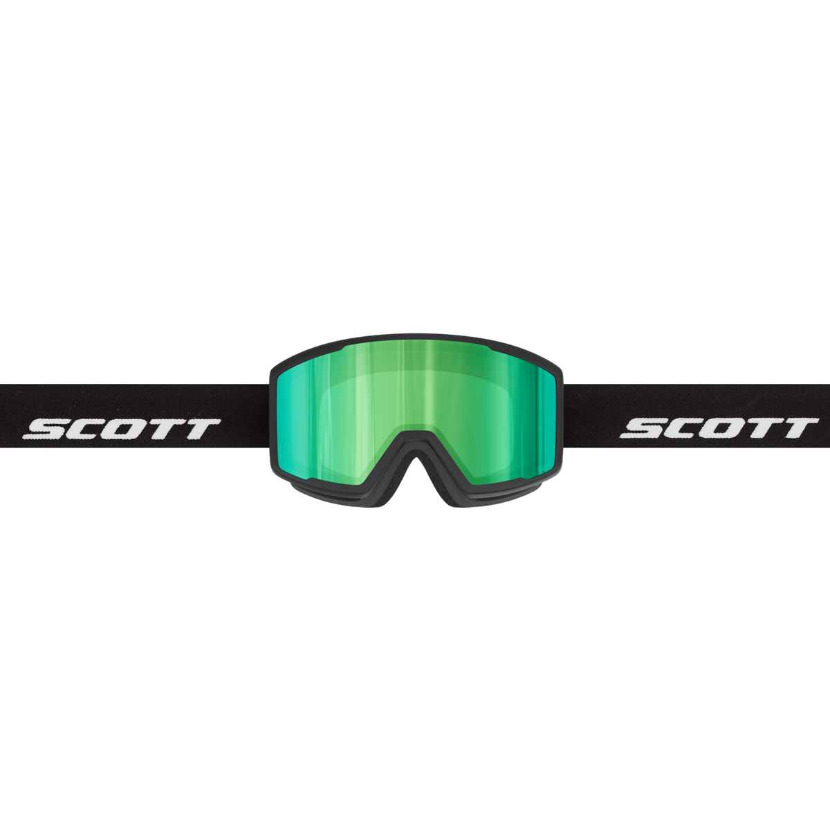 SCOTT Trace Pro Compact Skibrille – Black - Green Chrome S2 – Ansicht 2