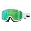 SCOTT Trace Pro Compact Skibrille – White - Green Chrome S2 – Ansicht 1