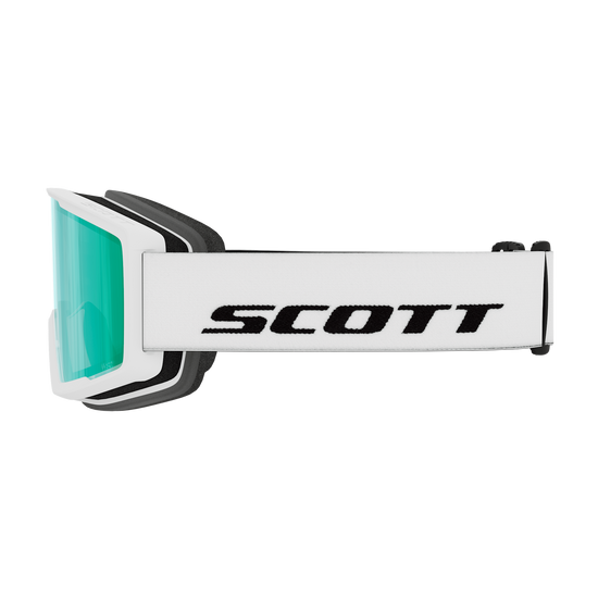 SCOTT Trace Pro Compact Skibrille – White - Green Chrome S2 – Ansicht 4