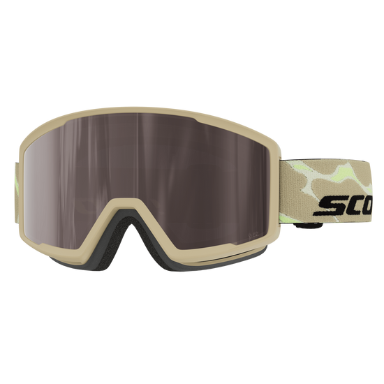 SCOTT Trace Pro Compact Skibrille – Mojave Beige - Silver Chrome S2 – Ansicht 1