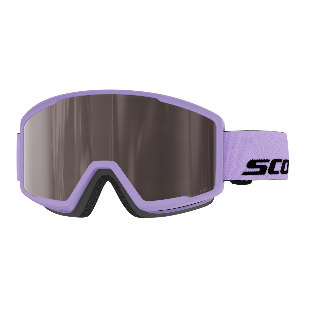 SCOTT Trace Pro Compact Skibrille – Sherbet Purple - Black - Silver Chrome S2 – Ansicht 1