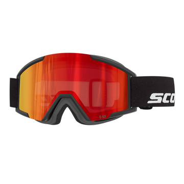 SCOTT Shield Pro Junior Skibrille - Black - Red Chrome S3