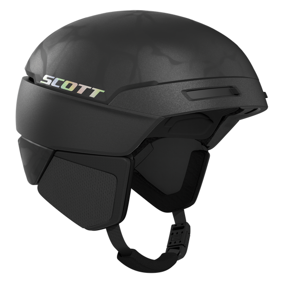 SCOTT Flow Pro Mips Skihelm Granite Black - Holo Silver