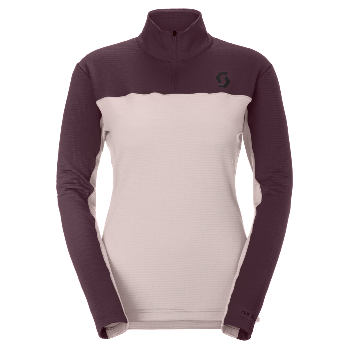 SCOTT Defined Light Midlayer-Pullover Damen – Wax Pink - Cocoa Red – Vorderansicht