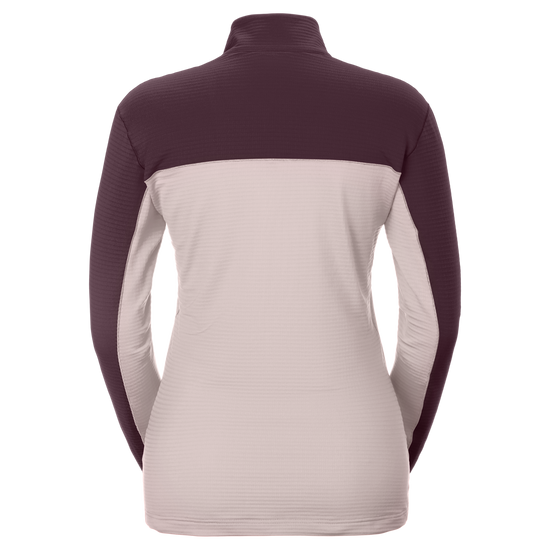 SCOTT Defined Light Midlayer-Pullover Damen – Wax Pink - Cocoa Red – Rückansicht