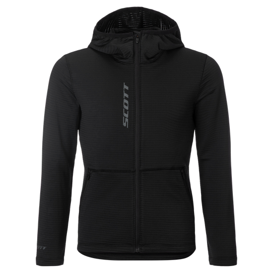 SCOTT Defined Light Hoodie Kinder – Black Vorderansicht