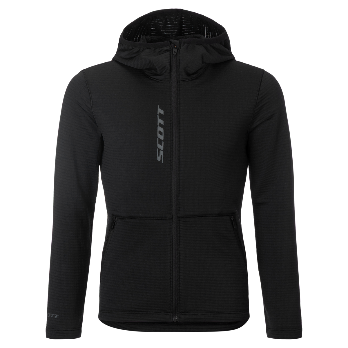 SCOTT Defined Light Hoodie Kinder – Black Vorderansicht