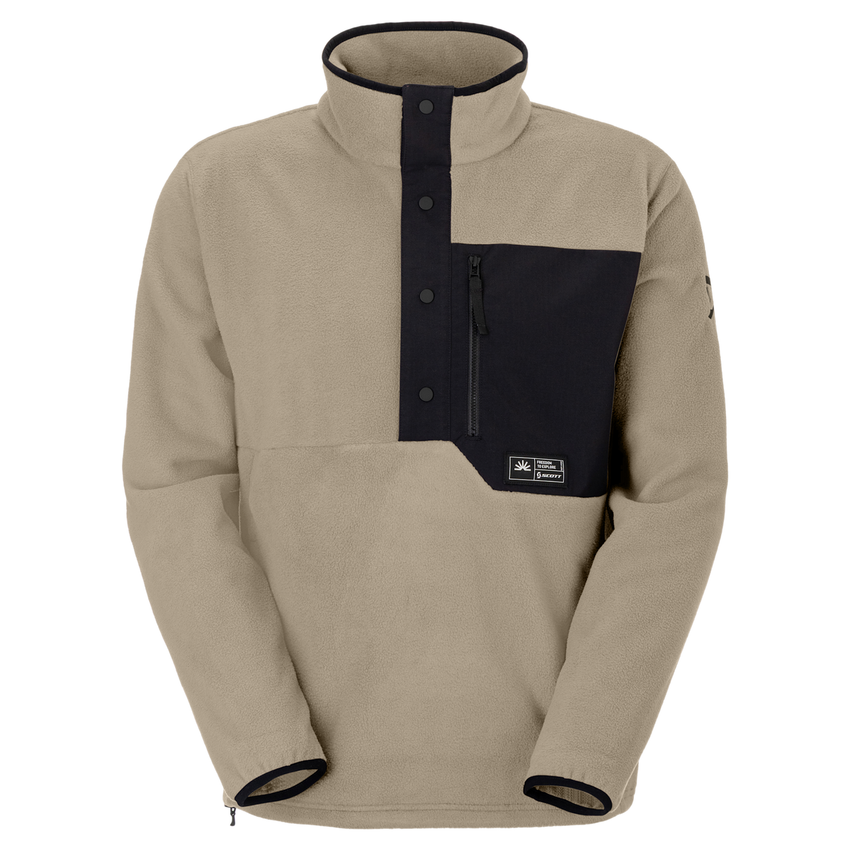 SCOTT Escape Original Fleece Pullover Herren - Portobello Beige Vorderansicht