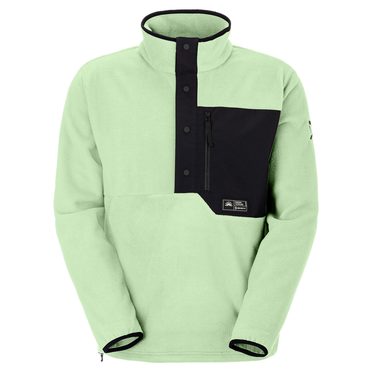 SCOTT Escape Original Fleece Pullover Herren - Vapour Green Vorderansicht
