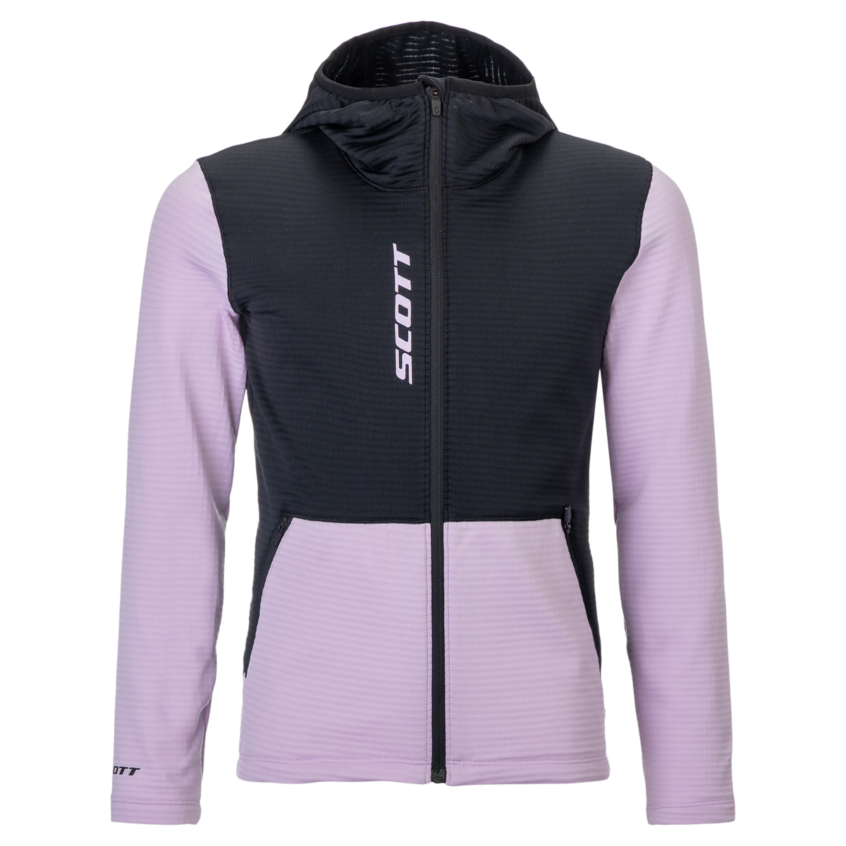 SCOTT Defined Light Hoodie Kinder – Sherbet Purple - Black Vorderansicht