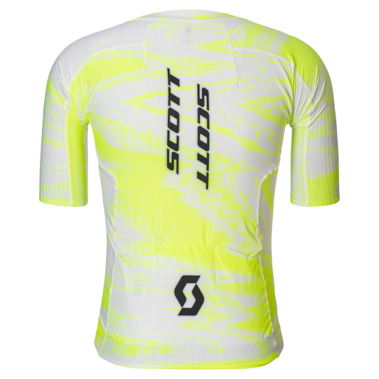 SCOTT RC Ultd Aero Kurzarm-Radtrikot Herren – Safety Yellow/White Ansicht 2