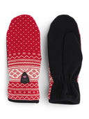 Dale Of Norway VALLØY POLAR MITTENS Raspberry Offwhite L - PeakStyle