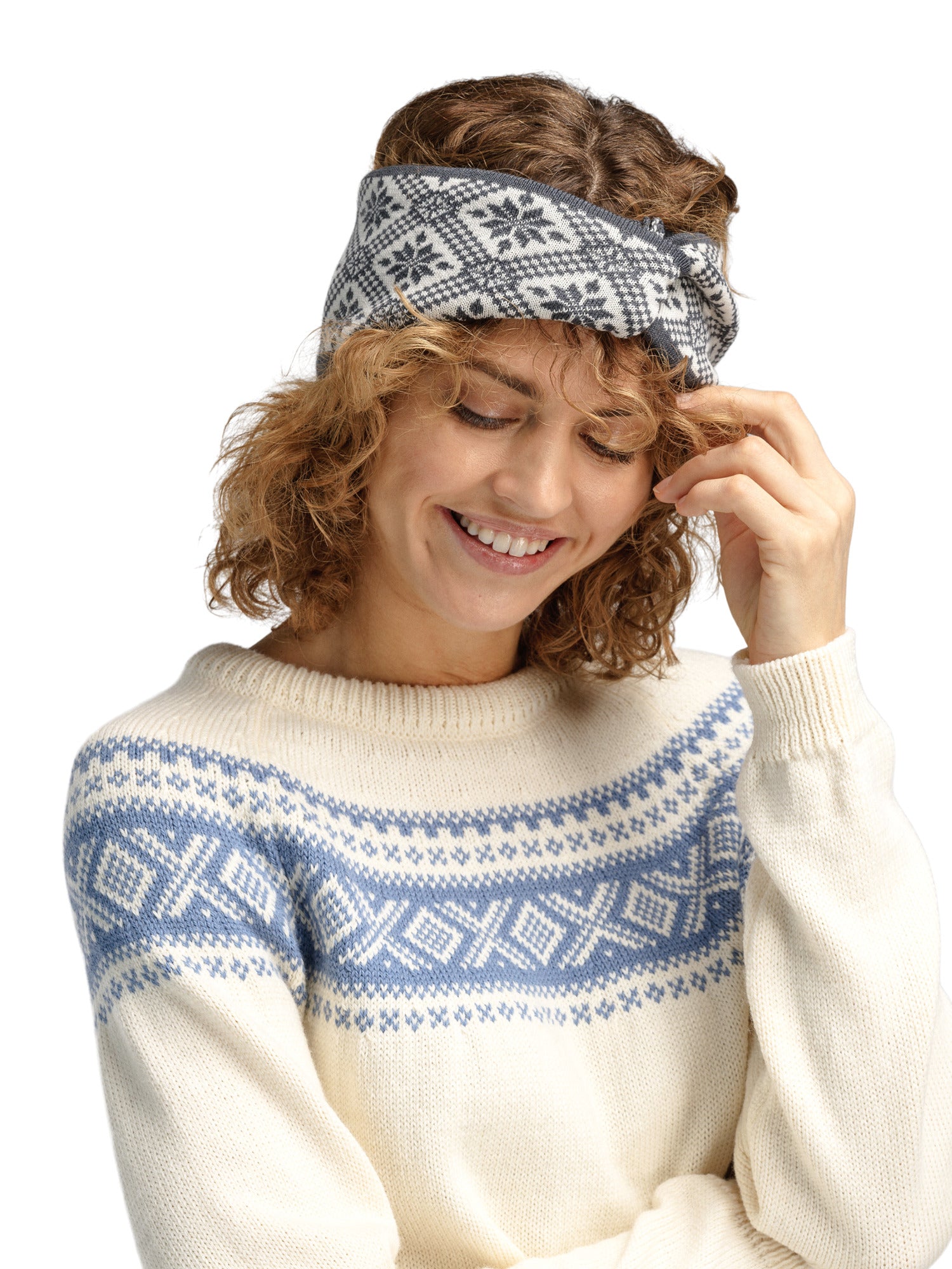 Dale Of Norway CHRISTIANIA HEADBAND Grey Offwhite One size - PeakStyle