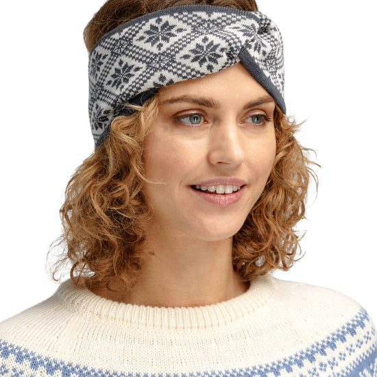 Dale Of Norway CHRISTIANIA HEADBAND Grey Offwhite One size - PeakStyle