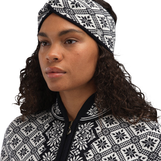 Dale Of Norway CHRISTIANIA HEADBAND Black Offwhite One size - PeakStyle
