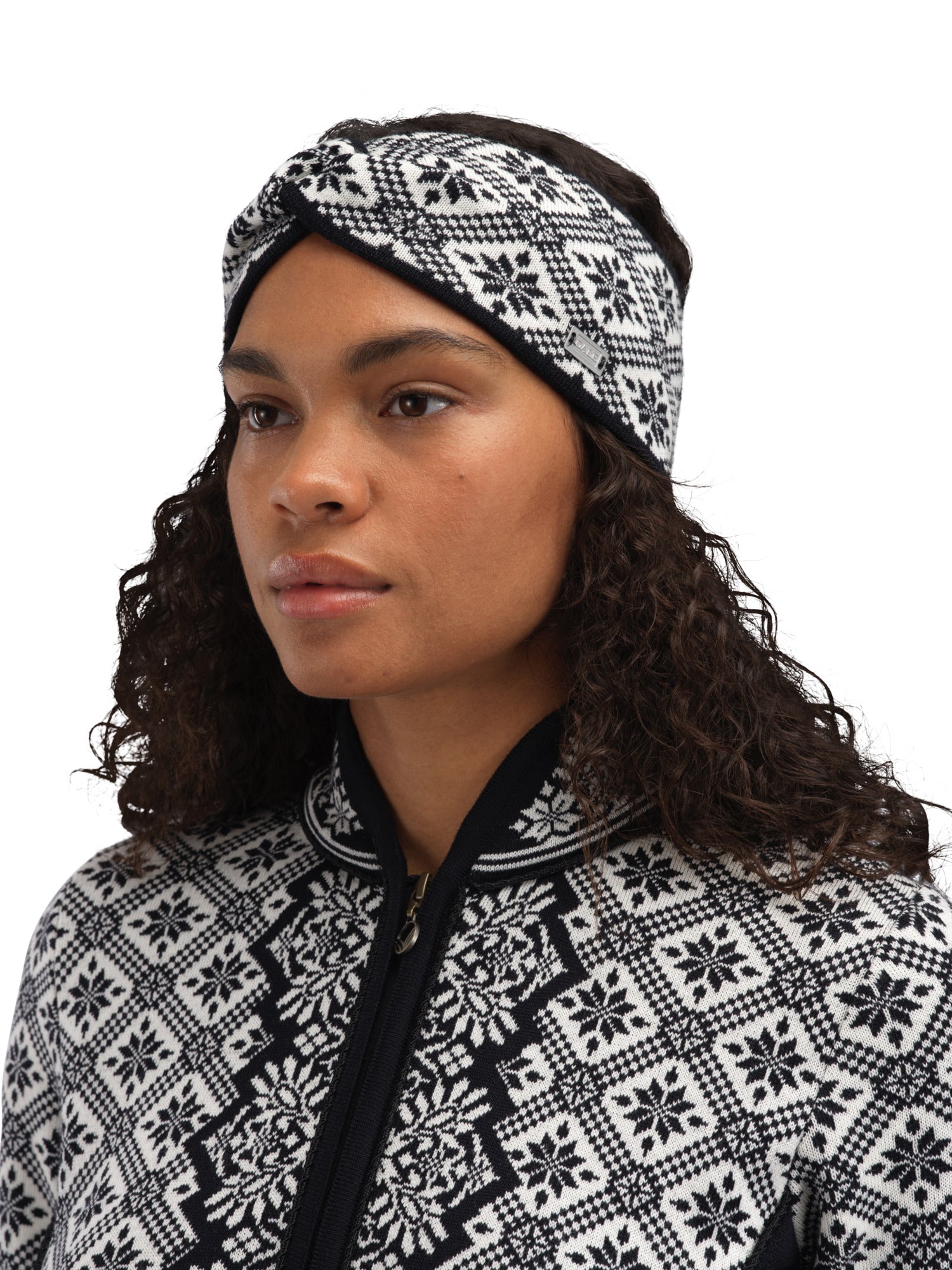 Dale Of Norway CHRISTIANIA HEADBAND Black Offwhite One size - PeakStyle