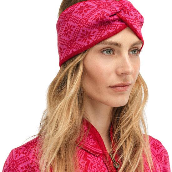 Dale Of Norway CHRISTIANIA HEADBAND Raspberry Allium One size - PeakStyle