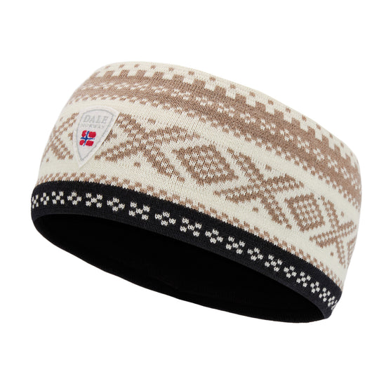 Dale Of Norway DYSTINGEN HEADBAND Offwhite Black Mountainstone One size - PeakStyle